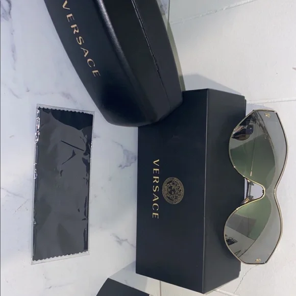 VERSACE VE2239 12526G PALE GOLD - LIGHT GREY MIRROR SILVER  display picture 3